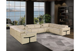 1126 DivanItalia Beige 10-Piece Sectional with 4 Power Recliners and Power HeadrestsModel:  1126-BEIGE-10PC-4PWR-U-SECTIONAL-GROUP